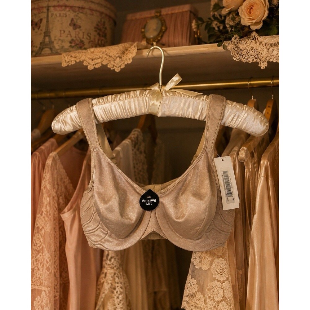 NWT Bali Live It Up Amazing Lift Side Shaping Underwire Bra Taupe 38DD Style 335